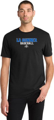 La Conner Baseball T-Shirt- Black