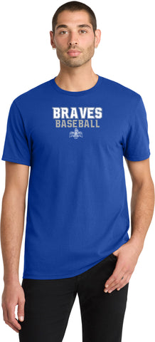 La Conner Braves Baseball T-Shirt- Royal