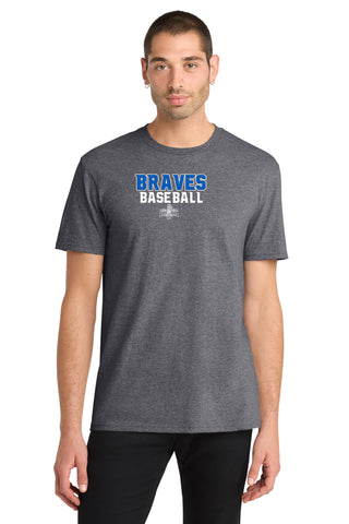 La Conner Braves Baseball T-Shirt- Gray