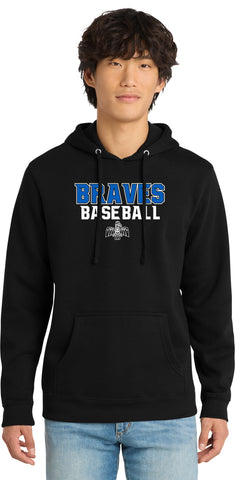 La Conner Braves Baseball Hoodie - Black