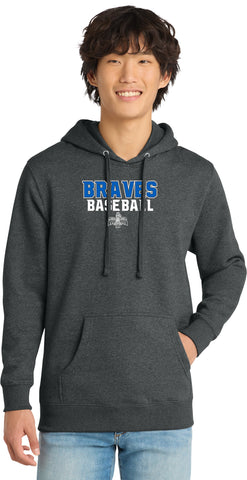 La Conner Braves Baseball Hoodie - Gray